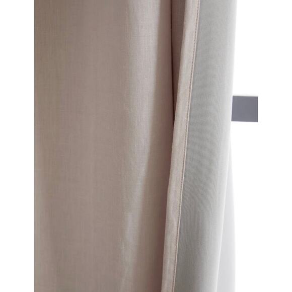 Quince European Linen Room Darkening Curtain Panel Set 48X96 Blush NWOT#8 - Picture 2 of 5